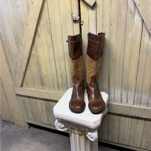 Matisse 7.5 Brown Leather Upper Footwear Faux Riding